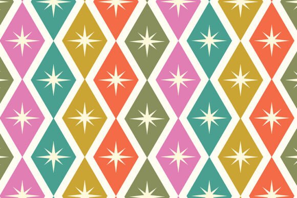 Atomic Starbursts on Diamondss: A Timeless Design for Modern Creators