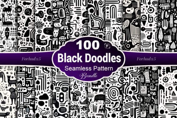 Black and White Doodles Seamless Pattern: A Creative Solution for Designers