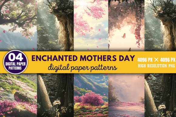 Enchanted Mothers Day Digital Paper 2