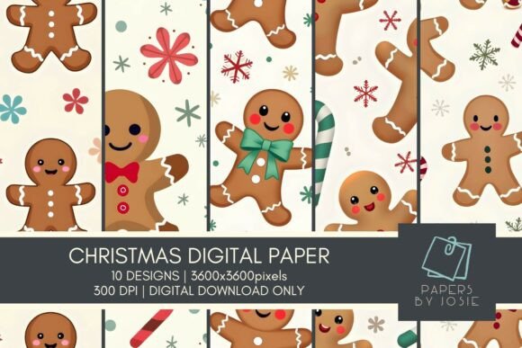 Ginger Breadman Digital Paper: A Creative Resource for Christmas Enthusiasts