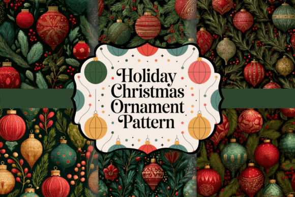 Holiday Christmas Ornament Pattern
