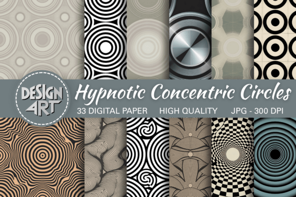 Hypnotic Concentric Circles Pattern: A Visual Journey into Geometric Depth