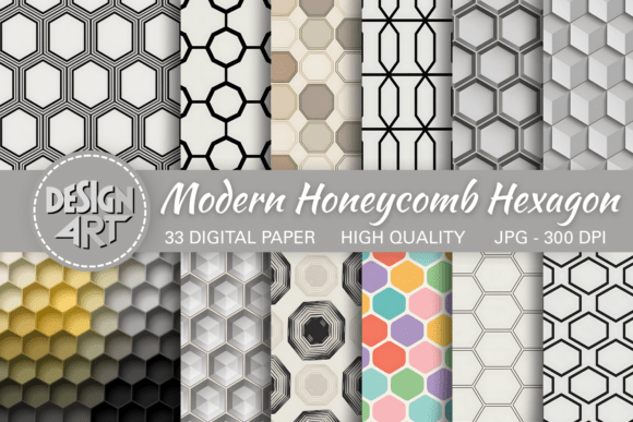 Modern Honeycomb Hexagon Pattern: A Sleek Geometric Solution for Your Creative Projects