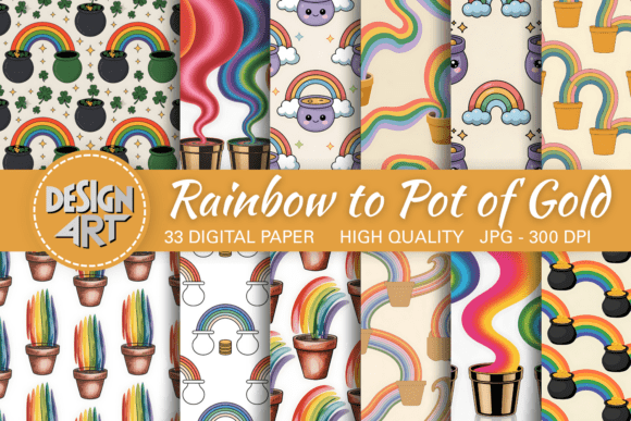 Rainbow to Pot of Gold Pattern: A Magical Addition to Your Creative Projects