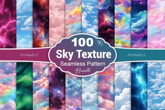 Sky Seamless Pattern: Elevate Your Creative Projects with Calm, Aesthetic Design