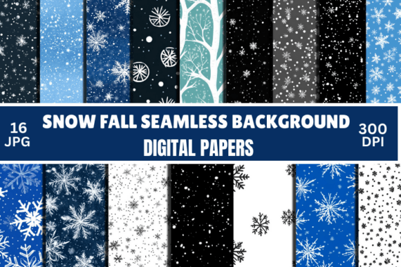 Snowflakes Seamless Pattern Winter Digital: A Versatile Design for 2025 Projects