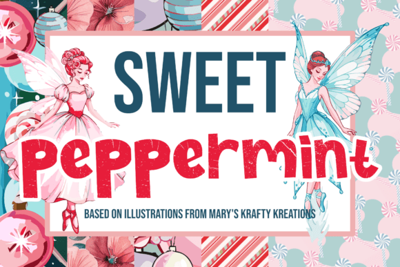 Sweet Peppermint Digital Paper Pack