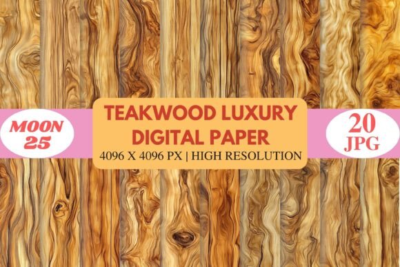 Teakwood Luxury Texture Papers: Elevate Your Creative Projects with Natural Elegance