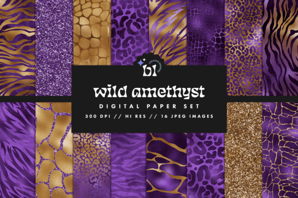 Wild Amethyst Safari Digital Paper: A Versatile Resource for Creative Projects